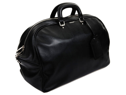 Picture of Sodling, black leather duffle bag